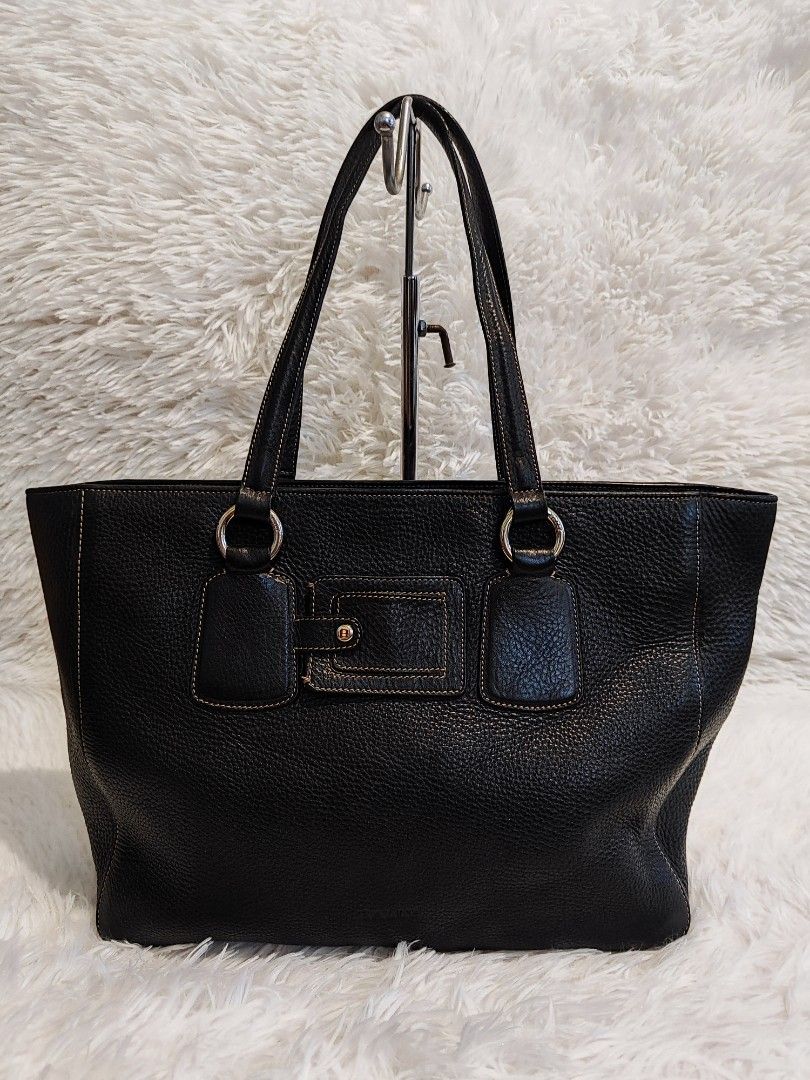 Bally Black Leather Tote Bag (Category: Luxury Bags & Wallets) located in Antipolo. Submitted by brainchelle (Listing ID 1459133366, Image 1). Description: FREE SHIPPING! - Classic black Bally leather tote bag - Pebbled leather texture - Silver hardware details -RIRI zippers - Contrast stitching - Spacious interior, ideal for everyday or work - Comfortable handles - Timeless and versatile design.