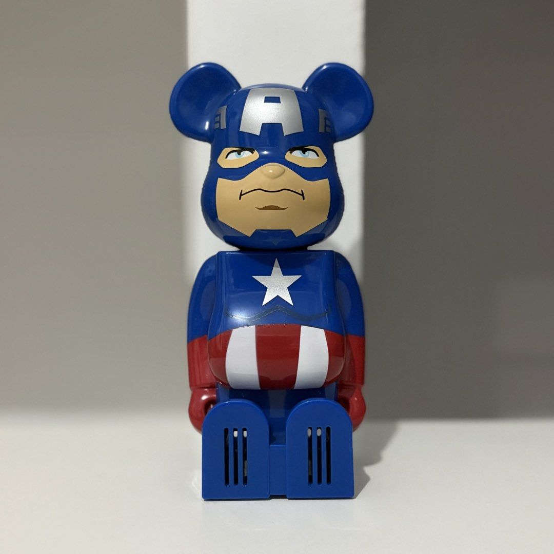 Bearbrick x Cleverin: Captain America (Category: Designer & Blind Box Toys) located in Santa Rosa. Submitted by shikaricollectibles (Listing ID 1459125594, Image 1). Description: Bearbrick x Cleverin No Box & Cleverin Sticks Price: ₱650 each Location: Santa Rosa, Laguna/ Cubao, QC MOD: J&T/ LBC/ Lalamove MOP: Gcash/ BPI.