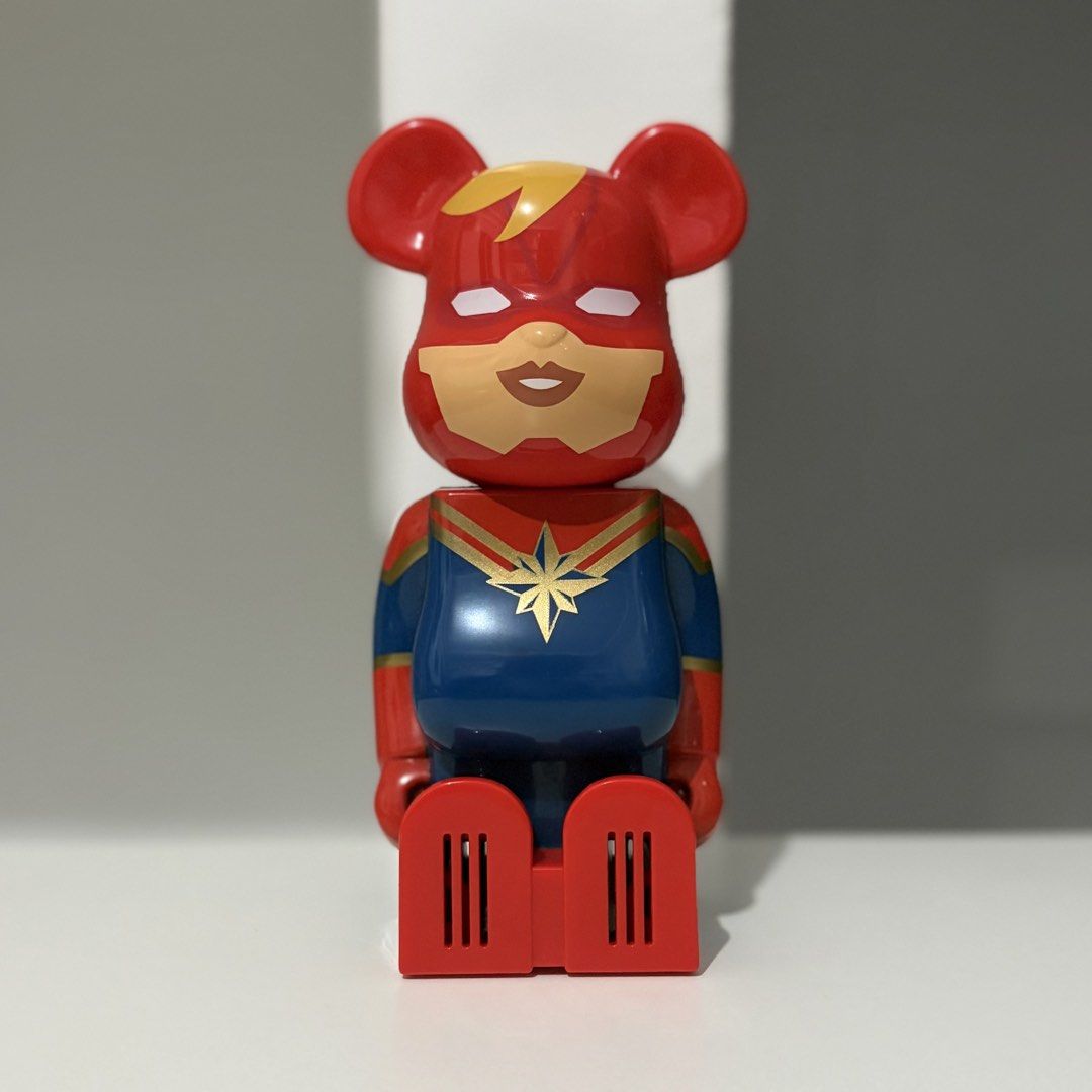 Bearbrick x Cleverin: Captain Marvel (Category: Designer & Blind Box Toys) located in Santa Rosa. Submitted by shikaricollectibles (Listing ID 1459125270, Image 1). Description: Bearbrick x Cleverin No Box & Cleverin Sticks Price: ₱650 each Location: Santa Rosa, Laguna/ Cubao, QC MOD: J&T/ LBC/ Lalamove MOP: Gcash/ BPI.