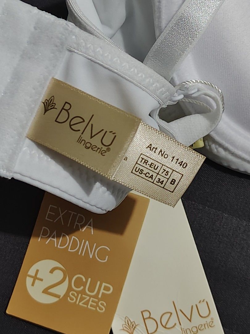Belvu Lingerie White Double Push Up Bra (Category: Undergarments & Loungewear) located in Manila. Submitted by jencis_01 (Listing ID 1459158591, Image 2). Description: -NEW - Brand: Belvu - Color: White - Size: 34/75B - Features: Double push-up, extra padding (+2 cup sizes) - Straps: Adjustable - Benefits: Comfortable, supportive - Ideal for: Everyday wear 1. SAME-DAY DELIVERY (Buyer shoulders fee) • Booking via: Lalamove or Move It- Grab Express