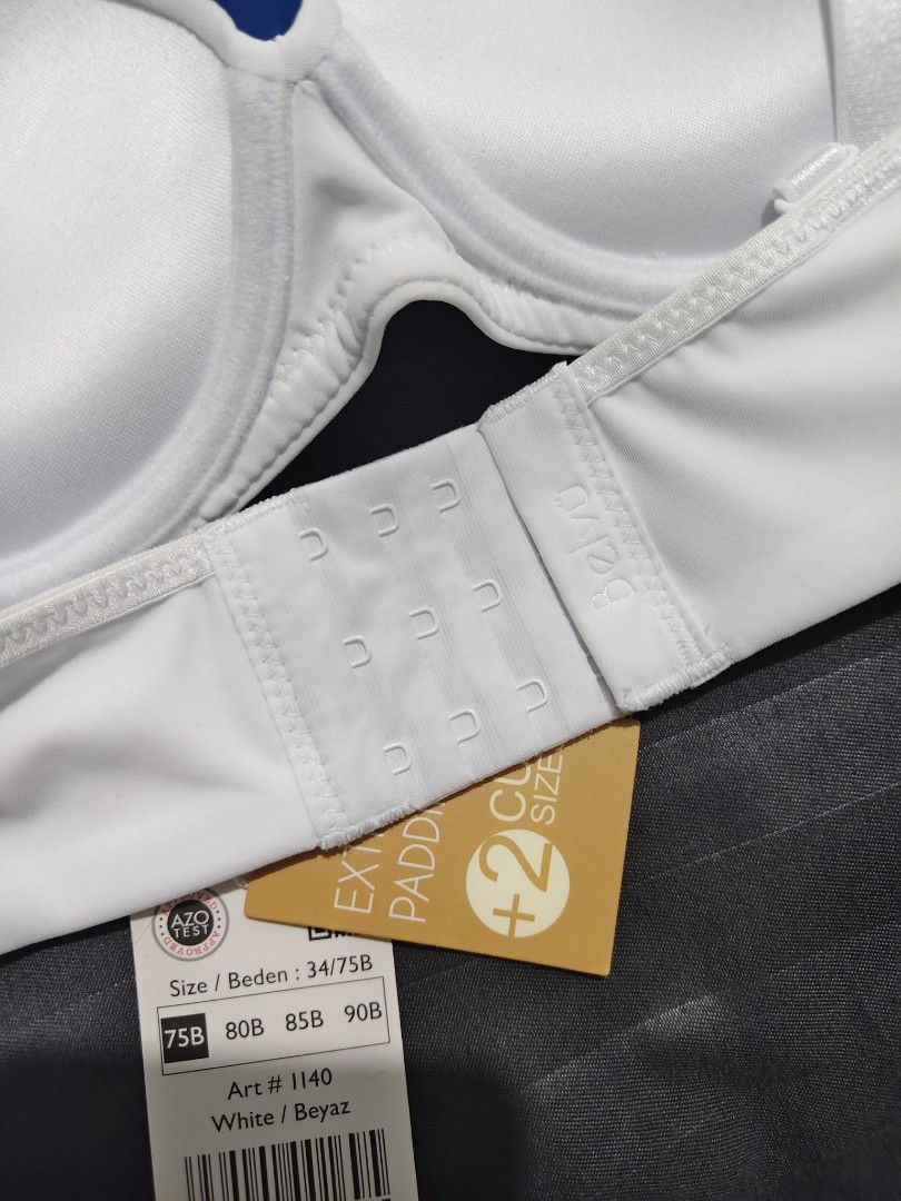 Belvu Lingerie White Double Push Up Bra (Category: Undergarments & Loungewear) located in Manila. Submitted by jencis_01 (Listing ID 1459158591, Image 3). Description: -NEW - Brand: Belvu - Color: White - Size: 34/75B - Features: Double push-up, extra padding (+2 cup sizes) - Straps: Adjustable - Benefits: Comfortable, supportive - Ideal for: Everyday wear 1. SAME-DAY DELIVERY (Buyer shoulders fee) • Booking via: Lalamove or Move It- Grab Express