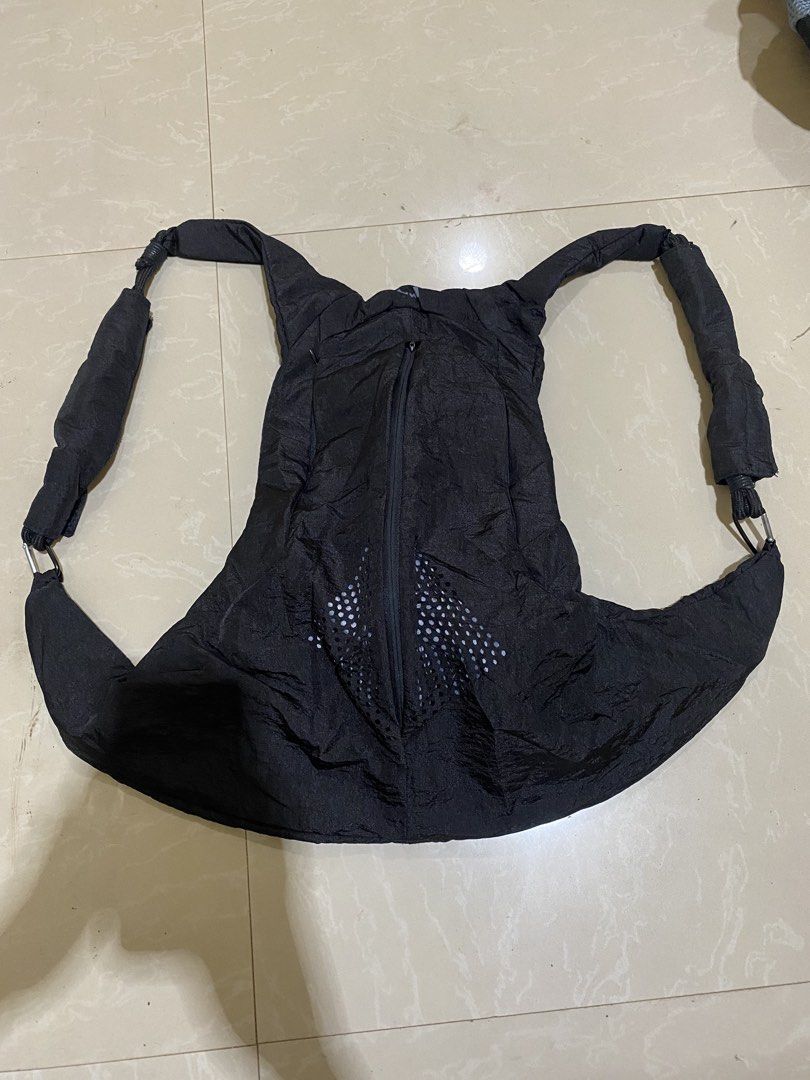 Black Lightweight Backpack with Padded Straps (Category: Backpacks) located in Cagayan de Oro. Submitted by jibsthrift (Listing ID 1459226898, Image 1). Description: - Black backpack - Padded, adjustable shoulder straps with metal hardware - Main zippered compartment - Front mesh detailing - Folds down compactly for easy storage - Ideal for everyday use or travel.