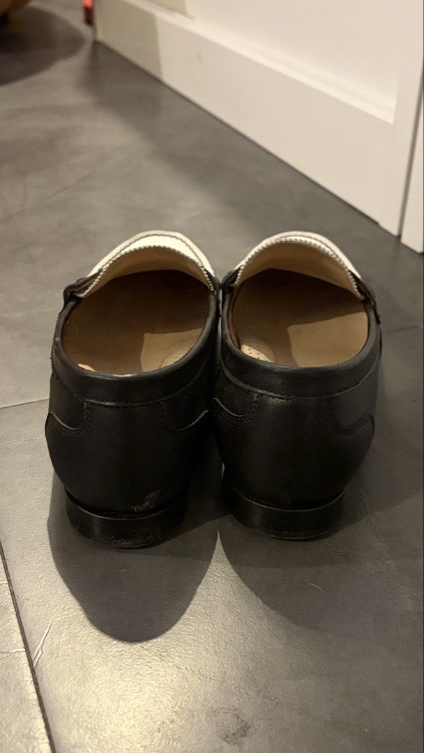 Bristol Black and White Leather Loafers (Category: Loafers) located in Taguig. Submitted by pfb__ (Listing ID 1459146870, Image 3). Description: - Classic black and white loafers from Bristol - Made with genuine leather - Easy slip-on style - Versatile for casual and smart-casual looks Size 9. Barely Used..