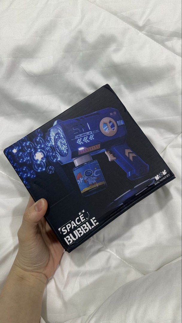 Bubble Machine (Category: Infant Playtime) located in Nilai. Submitted by jassylemonade (Listing ID 1459270420, Image 1). Description: Brand New Bought for marketing purposes / impulse then unused. Good condition .