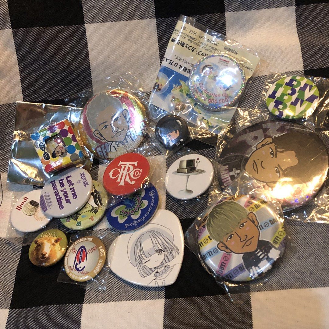 Bundle Badge Pins Assorted (Category: Handmade Craft) located in Quezon City. Submitted by kitsune.treasures (Listing ID 1459160502, Image 1). Description: *First to pay policy! *1 day reservation only. Failure to pay on time, auto cancel. 📍Quezon City * MOD: J&T | Lalamove * MOP: GCASH | BPI 📦ON HAND AND READY TO SHIP! CONDITION: WHAT YOU SEE IS WHAT YOU GET. Dimensions: Kindly check the photos for the actual measurements. Please check all the