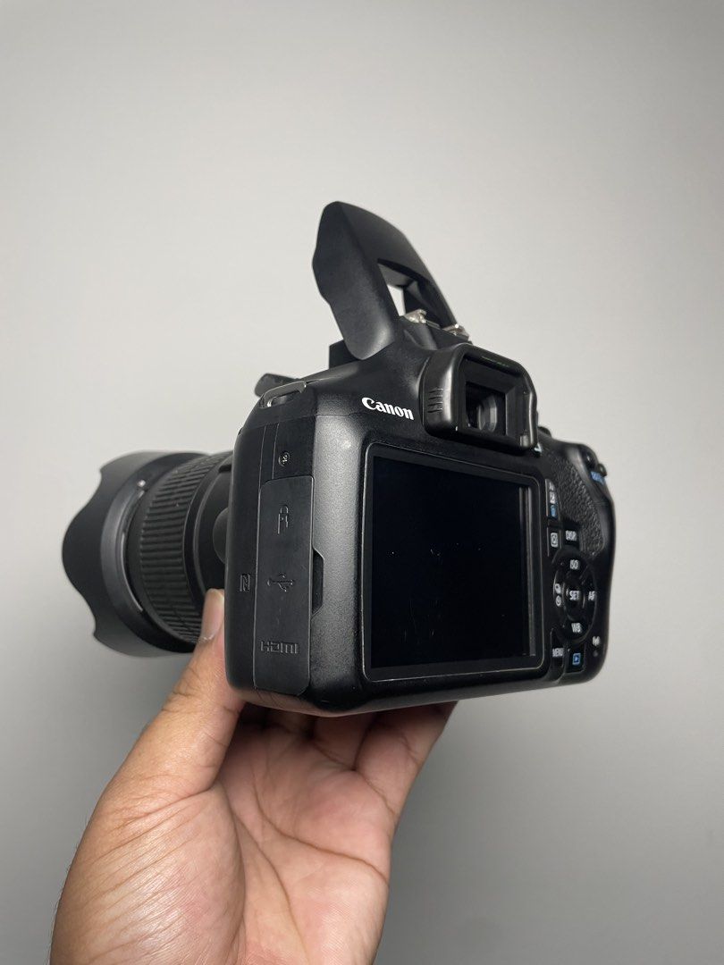 CANON EOS 1300D KIT LENS 18-55MM III (Category: Cameras) located in Antipolo. Submitted by pauldmabatid (Listing ID 1459213070, Image 2). Description: FOR SALE ONLY Selling for only 13,950PHP ✅ 18MP | WiFi Connect Camera ✅ Good for Photo, Video/Vlogging ✅ Good for Photo Journalism CANON EOS 1300D KIT LENS 18-55MM III - No Issues - No Vignette - No Major Dents/ No Scratches - No Dust/ No Fungus (See Photos) - AF/MF is Fully Working - Built in Flas