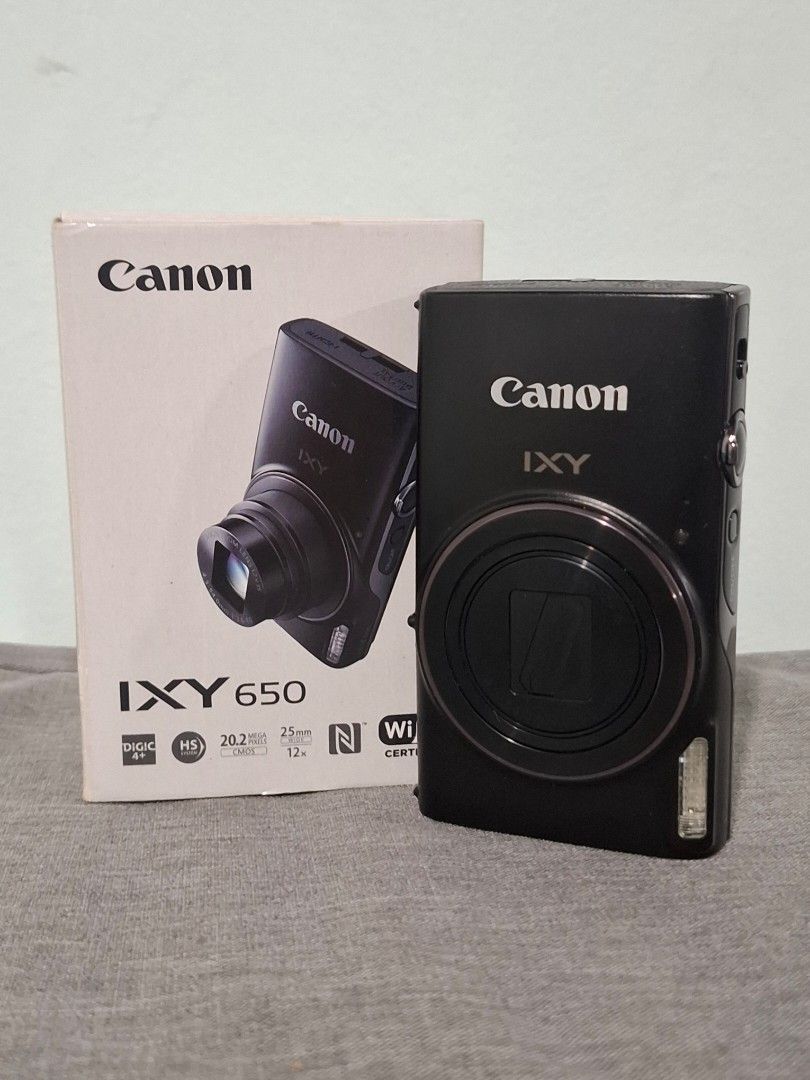 Canon Ixy 650/ Ixus 285hs (Category: Cameras) located in Dagupan City. Submitted by gadgets_by_pxtrade (Listing ID 1459185849, Image 1). Description: Canon IXY 650/ Ixus 285 hs — aka the Kendall Jenner & Dua Lipa camera SALE: 20 999 + sf (Negotiable) Features: Compact & stylish digicam 20.2 MP CMOS sensor 12x Optical zoom Built-in Wi-Fi & NFC Full HD video recording Popular for its celebrity digicam look Body condition: 10/10 — like brand new. Ve