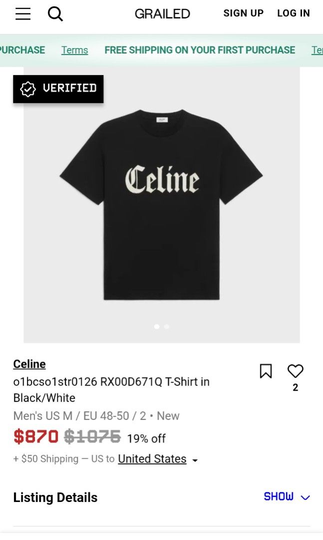 CELINE PARIS Shirt (Authentic/Orig) Unisex! (Category: Activewear) located in Pulupandan. Submitted by 89archives (Listing ID 1457061459, Image 2). Description: 21x26 S Ontag Best Fit Medium/Large! Color rate 9/10 or better! Issue/None Very minimal Slight of used! No flaws/Pinholes! Excellent/Good condition! Sure Buyer's please make a offer thnks!.