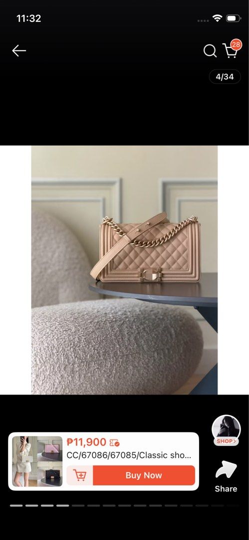 Chanel Leboy old medium (Category: Luxury Bags & Wallets) located in Quezon City. Submitted by luxe_society (Listing ID 1459149743, Image 3). Description: .