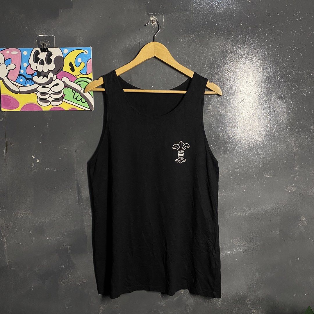 Chrome Hearts Tank Top (Category: Formal Shirts) located in Cebu City. Submitted by moisesthriftz (Listing ID 1459194342, Image 3). Description: CHROME HEARTS TANKTOP 20 WIDTH / 28 LENGTH NO ISSUE GOOD AS NEW OFF ONLY! SIZE MEDIUM 350 🏷️.