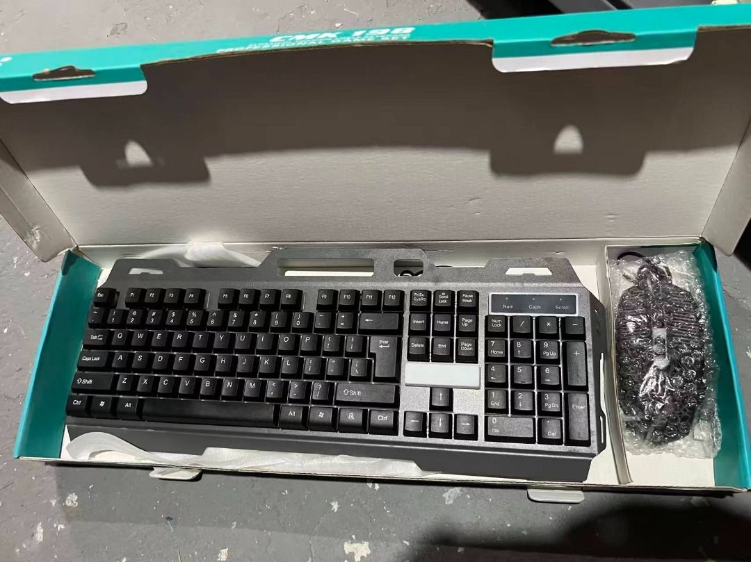 CMK-198 Gaming Rainbow Backlit LED Keyboard Mouse Bundle (Category: Computer Keyboard) located in Paranaque City. Submitted by pilipinashop (Listing ID 1459173752, Image 2). Description: brand new USB backlit gaming keyboard for gaming and working. 7 Adjustable LED backlit keyboard and colorful backlit mouse combo Non-slip design for good performance and comfort 104 keys, 19 keys non-conflict, removable keycaps, strengthened space key Plug and pl