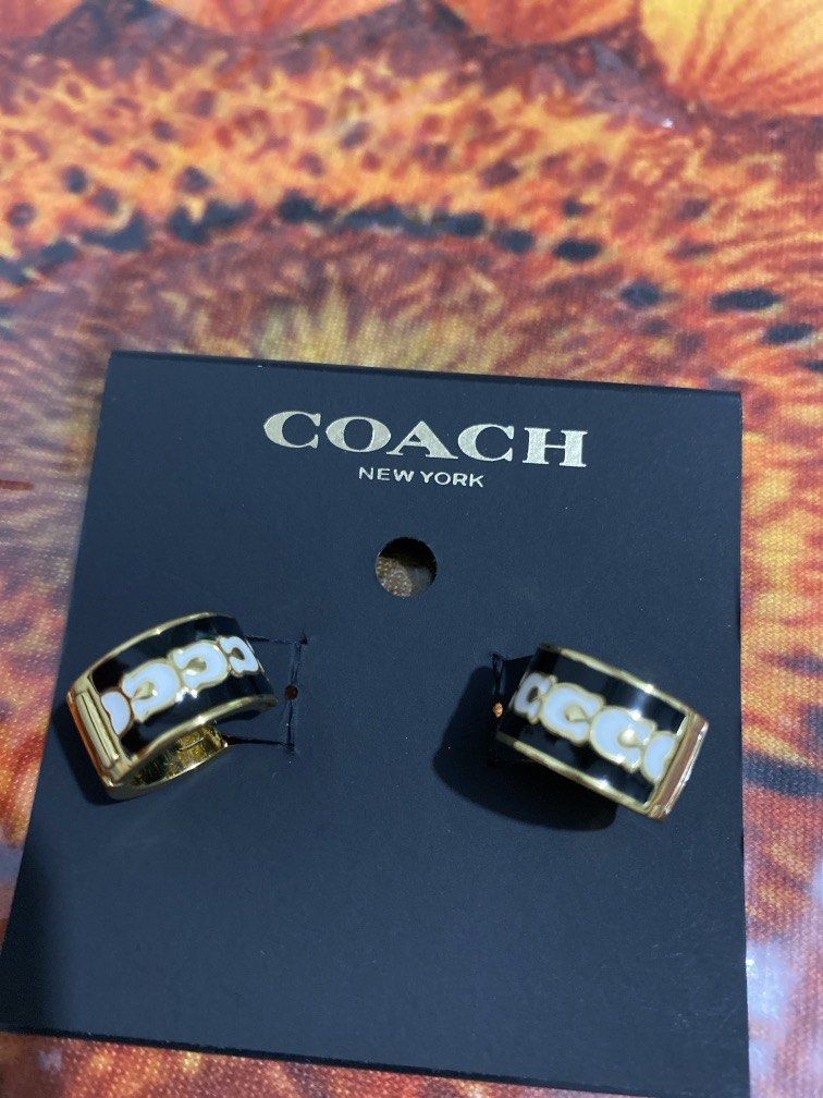 coach loop earrings black gold (Category: Earrings) located in Quezon City. Submitted by luvkobagsnshoes (Listing ID 1459158160, Image 2). Description: brand new. black and gold combination..