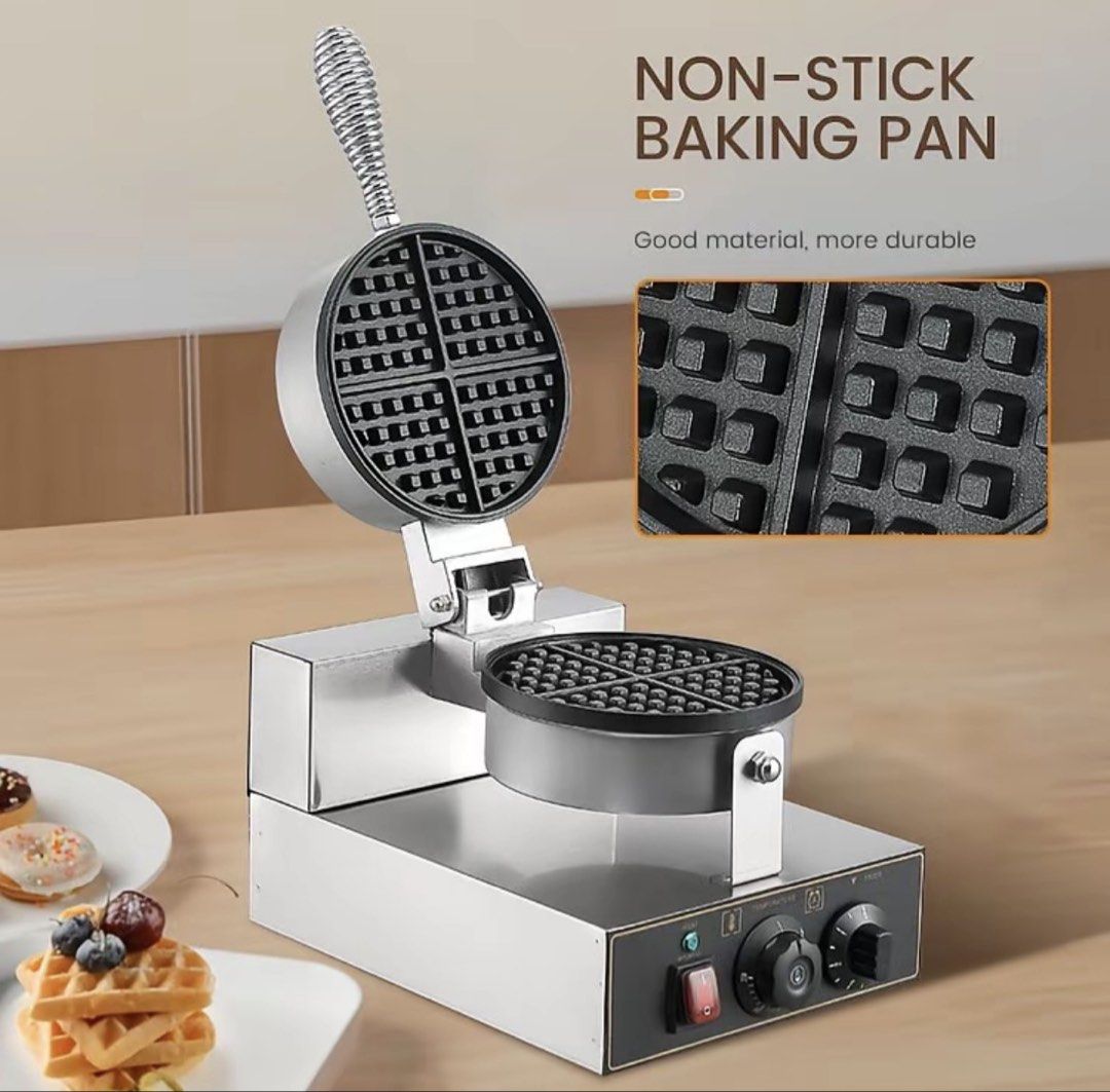 Commercial Non-Stick Waffle Maker (Category: Cookware & Accessories) located in Manila. Submitted by silverhawk.069da5 (Listing ID 1459217382, Image 1). Description: - Non-stick baking pan for easy waffle release. - Durable, high-quality material for long-lasting use. - Accurate mold design with tight-sealing lid to prevent batter leakage. - Simple to use for delicious homemade waffles. - Product Size: 32*25*26cm..