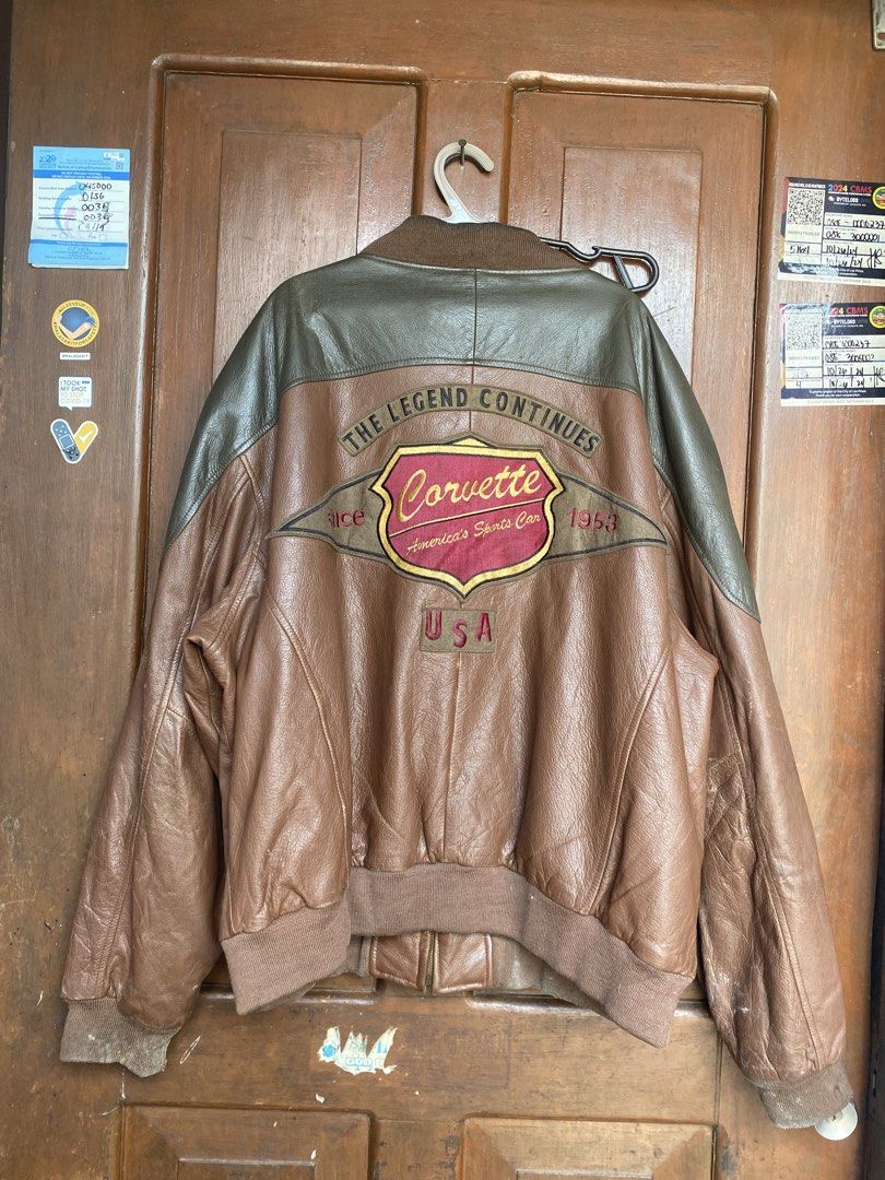 Corvette leather jacket (Category: Activewear) located in Las Pinas. Submitted by mark2k05 (Listing ID 1459149566, Image 1). Description: Size XL.