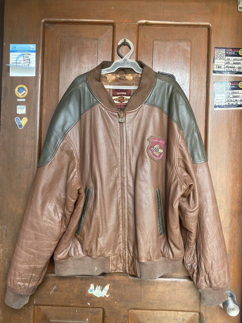 Corvette leather jacket (Category: Activewear) located in Las Pinas. Submitted by mark2k05 (Listing ID 1459149566, Image 3). Description: Size XL.