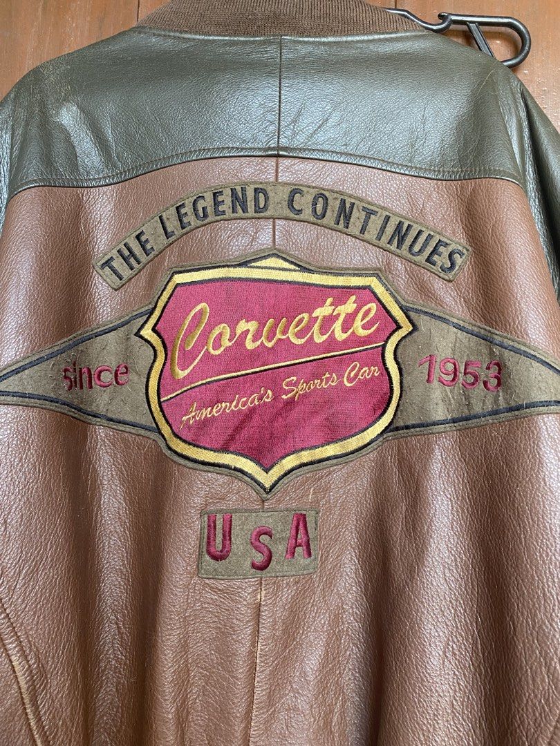 Corvette leather jacket (Category: Activewear) located in Las Pinas. Submitted by mark2k05 (Listing ID 1459149566, Image 2). Description: Size XL.