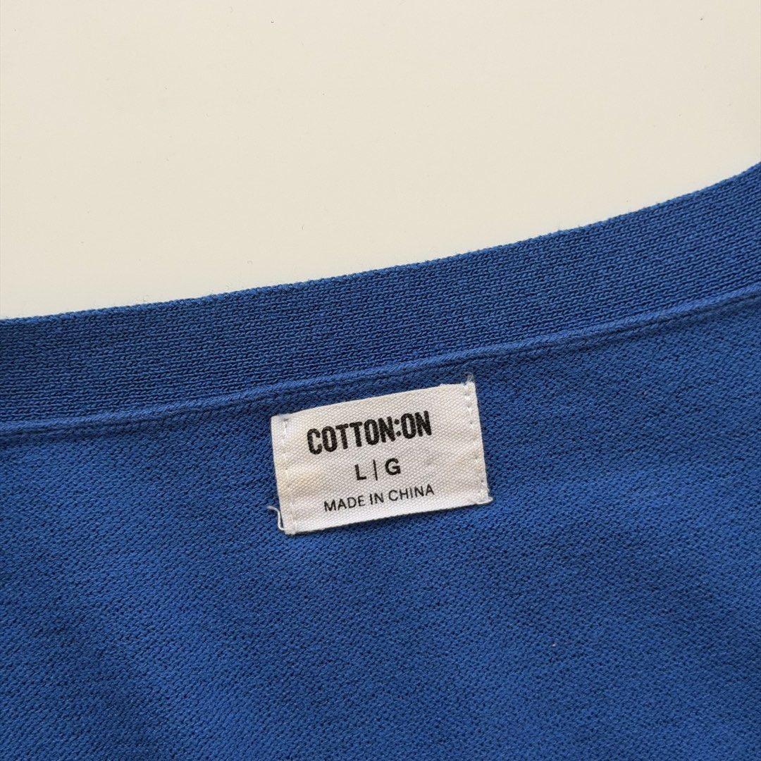 Cotton On Blue Button Up Knit Vest Top (Category: Sleeveless) located in Las Pinas. Submitted by frances.finds (Listing ID 1459168834, Image 3). Description: - LAST PRICE - only worn once - dm me for photos when worn.