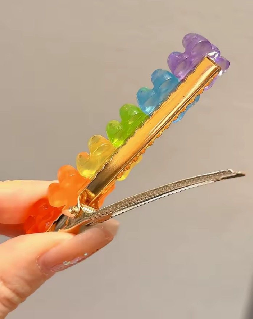 Cute Gummy Bears Rainbow Hairclips (Category: Babies & Kids Fashion) located in Quezon City. Submitted by chph2nd (Listing ID 1459259341, Image 3). Description: 3 pairs available. 80 per pair. lp posted..