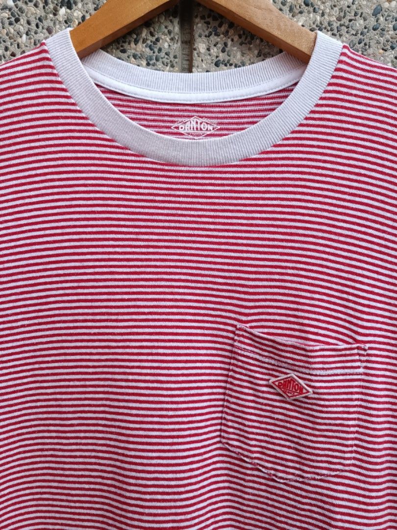 Danton Striped Pocket tee (Category: Activewear) located in Davao. Submitted by st333tcartel (Listing ID 1459125769, Image 2). Description: Size 36 Length 23 Width 20.