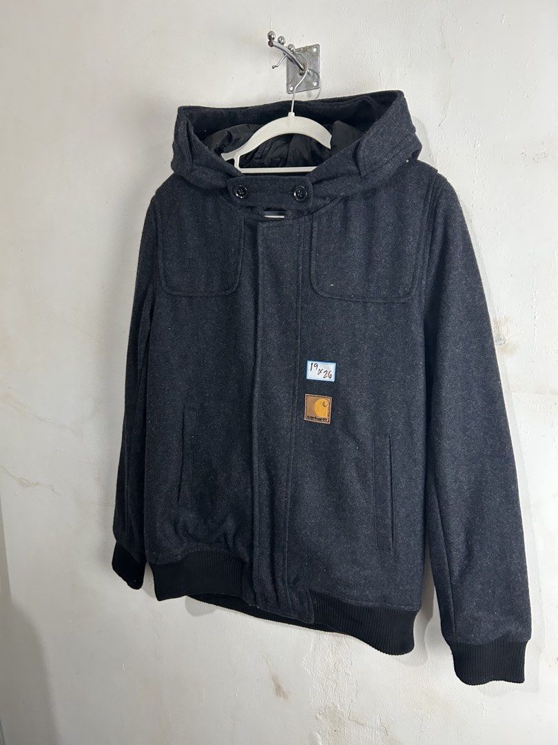 Dark Grey Hooded Duffle Coat (Category: Coats, Jackets and Outerwear) located in Mandaluyong City. Submitted by 0lg2026 (Listing ID 1459279228, Image 2). Description: - Dark grey duffle coat - Features a hood - Ribbed cuffs and hem for extra warmth - Looks warm and comfortable - Ideal for cooler weather - Versatile for styling with jeans or trousers - A great outerwear staple.