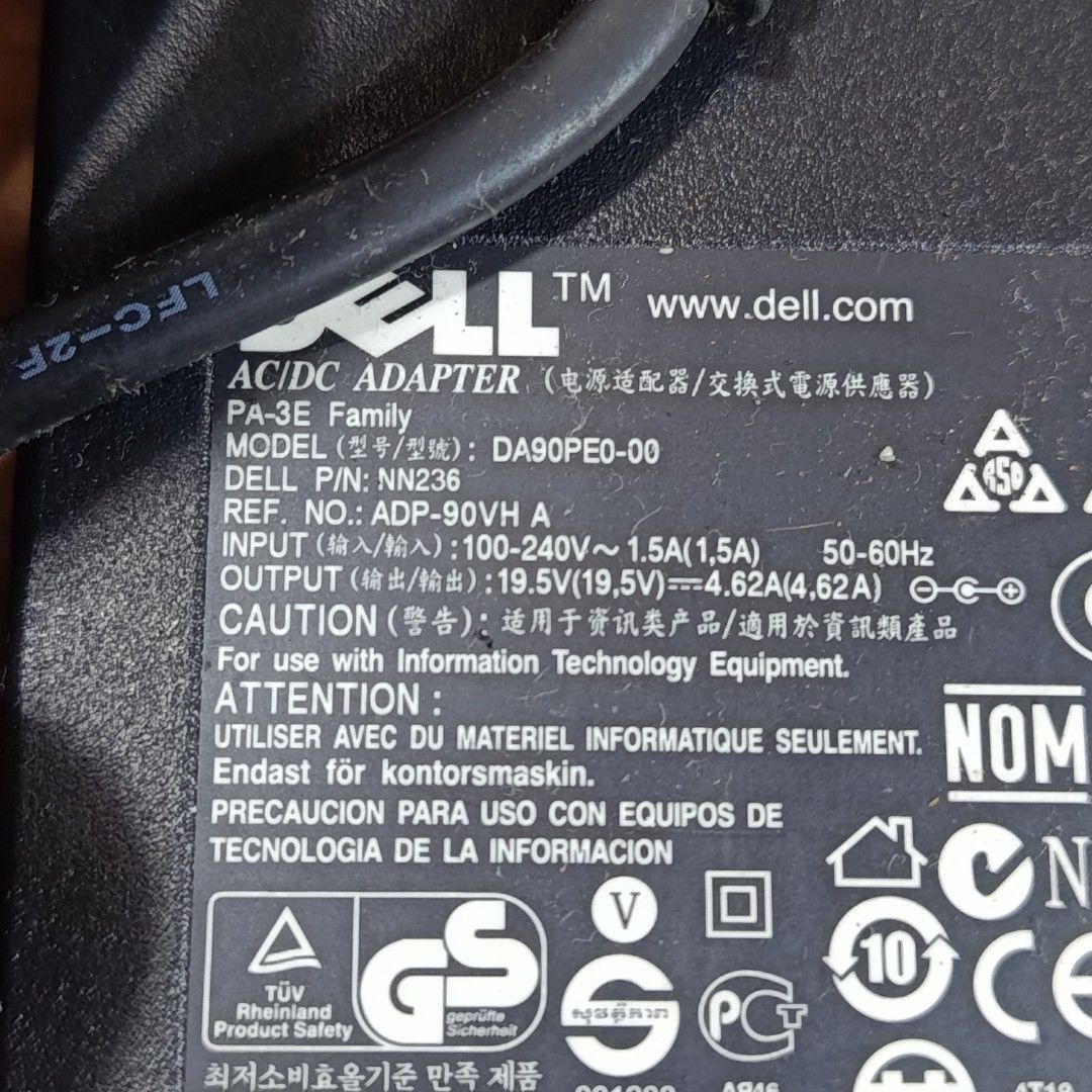 Dell Charger Adapter for Laptop (Category: Laptops & Notebooks) located in Las Pinas. Submitted by 84vintage (Listing ID 1459172030, Image 2). Description: Authentic moDell Laptop Charger Adapter. Please look at photos, Specs are in one of the Photos..