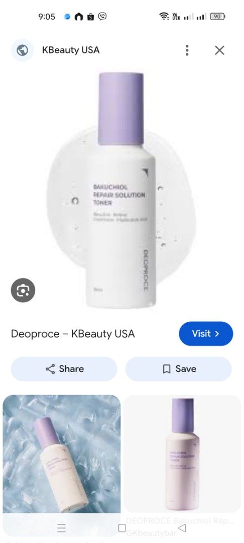 Deoproce Bakuchiol Repair Solution Toner (Category: Face Care) located in Manila. Submitted by queenv_22 (Listing ID 1459095152, Image 3). Description: - Deoproce Bakuchiol Repair Solution Toner - Key Ingredients: Bakuchiol, Retinal, Glutathione, Madecassic Acid - How to Use: Apply morning & evening after cleansing. - Application: Use a small amount on clean palms or cotton pad. Smooth onto face & neck. - Absorption: Pat gently to maximize absorp