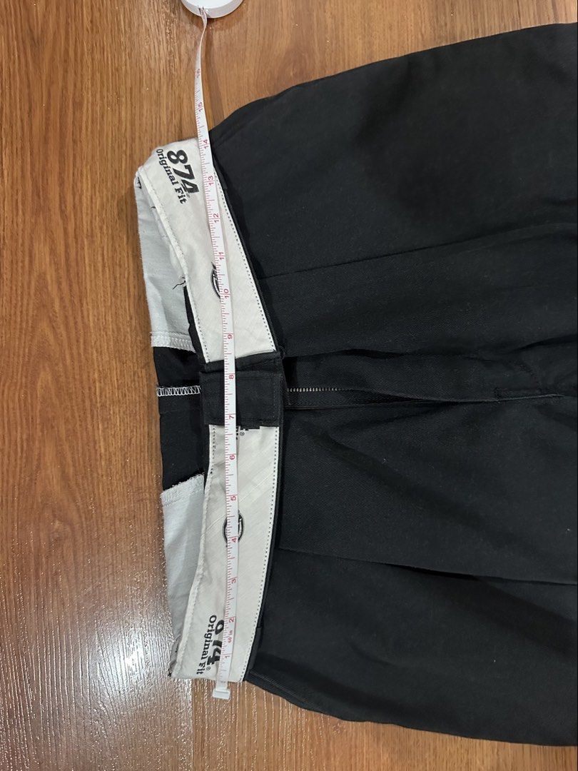 Dickies 874 Original Fit Black Work Pants (Category: Jeans) located in Quezon City. Submitted by clothing.thrift (Listing ID 1459222286, Image 3). Description: - Classic Dickies 874 work pants (oversized fi) - Color: Black - Fit: Original - Closure: Zipper fly - Style: Workwear staple, great for everyday wear or styling - Measurements: Available in photos - Questions: Feel free to ask!.
