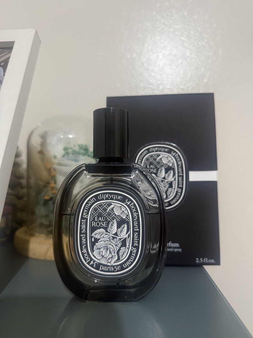 Diptyque Eau Rose Eau de Parfum 75ml (Category: Fragrance & Deodorants) located in Las Pinas. Submitted by she.is.decluttering (Listing ID 1459181648, Image 1). Description: Diptyque Eau Rose Eau de Parfum 75ml bottle Around 2/3 of product remaining Includes original box Bought for PHP 13,500 Scent lasts the whole day RFS: Decluttering. Beautiful scent but not my scent profile anymore..