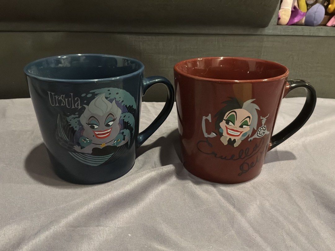 Disney Villains Ceramic Mugs Set (Category: Coffee & Tea Tableware) located in Marikina City. Submitted by glimmr.ph (Listing ID 1459154849, Image 1). Description: Both for ₱550. No box. Never been used. .