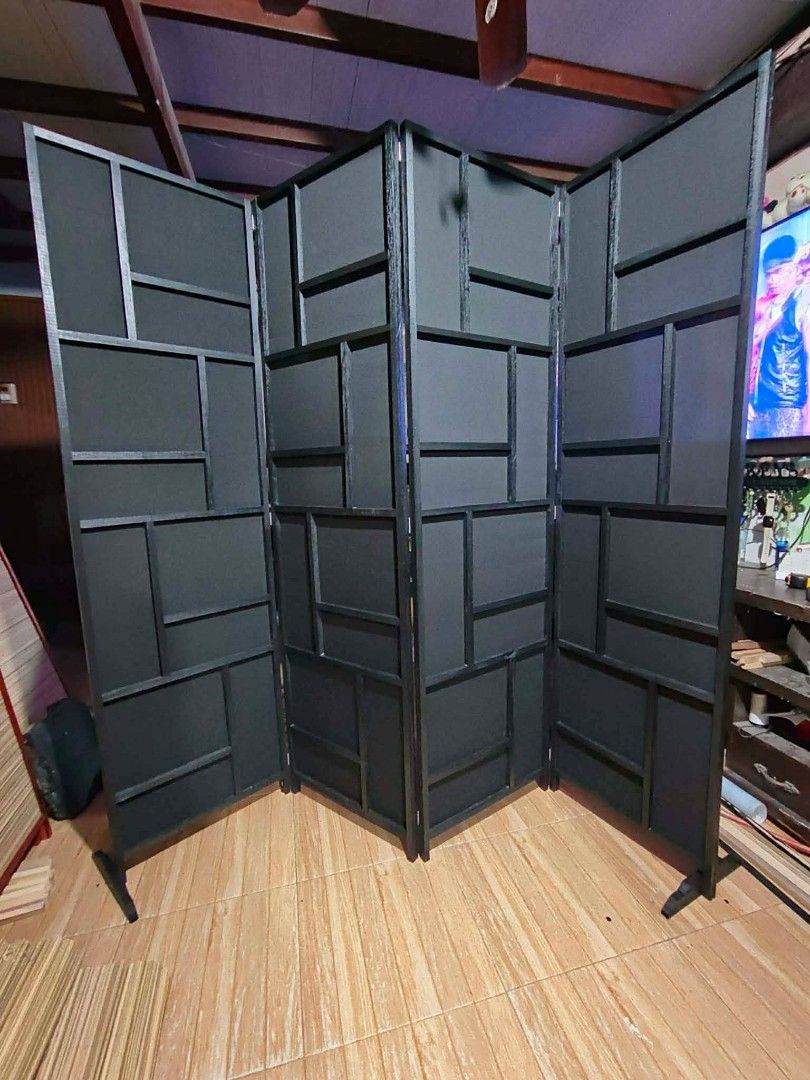 DIVIDER WALL FOLDABLE (Category: Other Home Furniture) located in Taytay. Submitted by jhuvy_ (Listing ID 1459188983, Image 2). Description: Transform your space with this elegant Japanese inspired divider partition!✨ Perfect for adding privacy, creating separate areas, or enhancing your home with a minimalist and modern aesthetic. Its foldable design makes it easy to move, store, and position anywhere you need. 🪵 Material: Wooden Native / Fabri