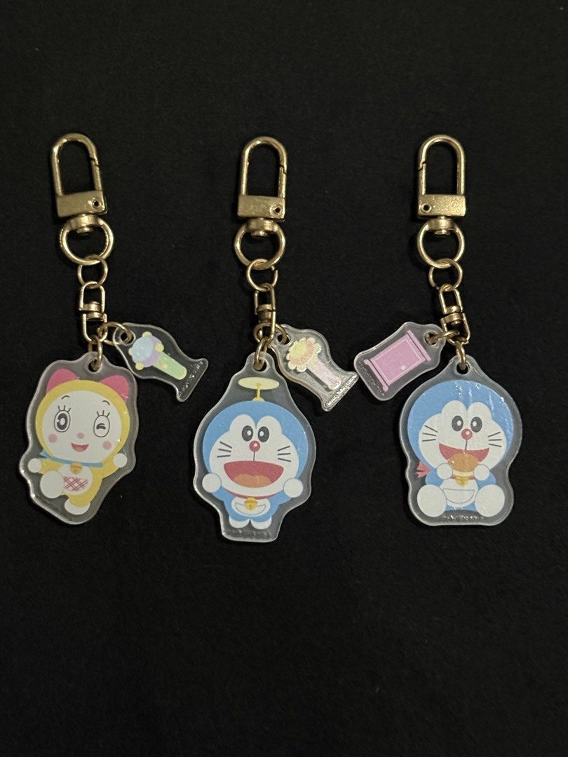 Doraemon Mini Acrylic Charms (Category: Character Goods) located in Mandaluyong City. Submitted by myeonii.e (Listing ID 1459158666, Image 1). Description: Decluttering my room, bought from a Korean store, they were blind eggs but I don’t have the eggs anymore. All with protective films! 50 each or 125 take all! Designs - Dorami - Doraemon - Doraemon w/ Bread Feel free to message me if you have any questions/inquiries! I can send more pictures up