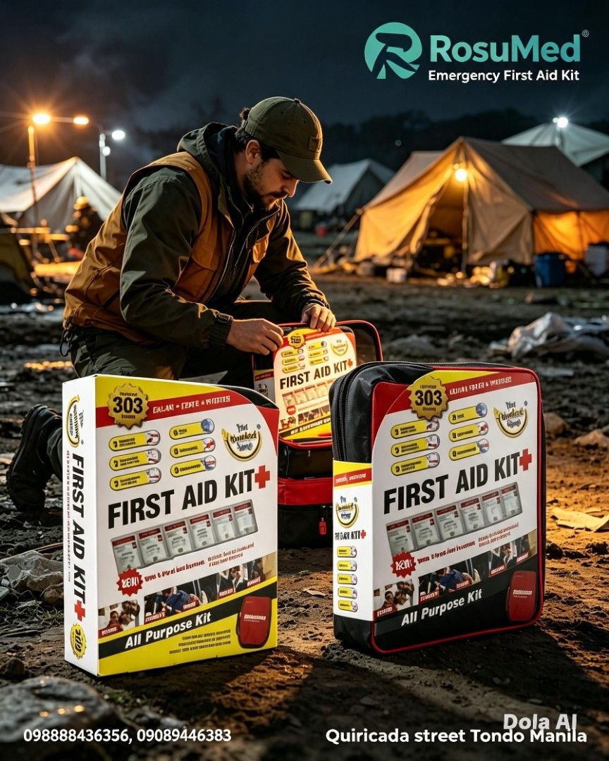 First aid kit soft case 303pcs inclusion (Category: Medical Supplies & Tools) located in Manila. Submitted by roselim16 (Listing ID 1459256044, Image 1). Description: negotiable price.