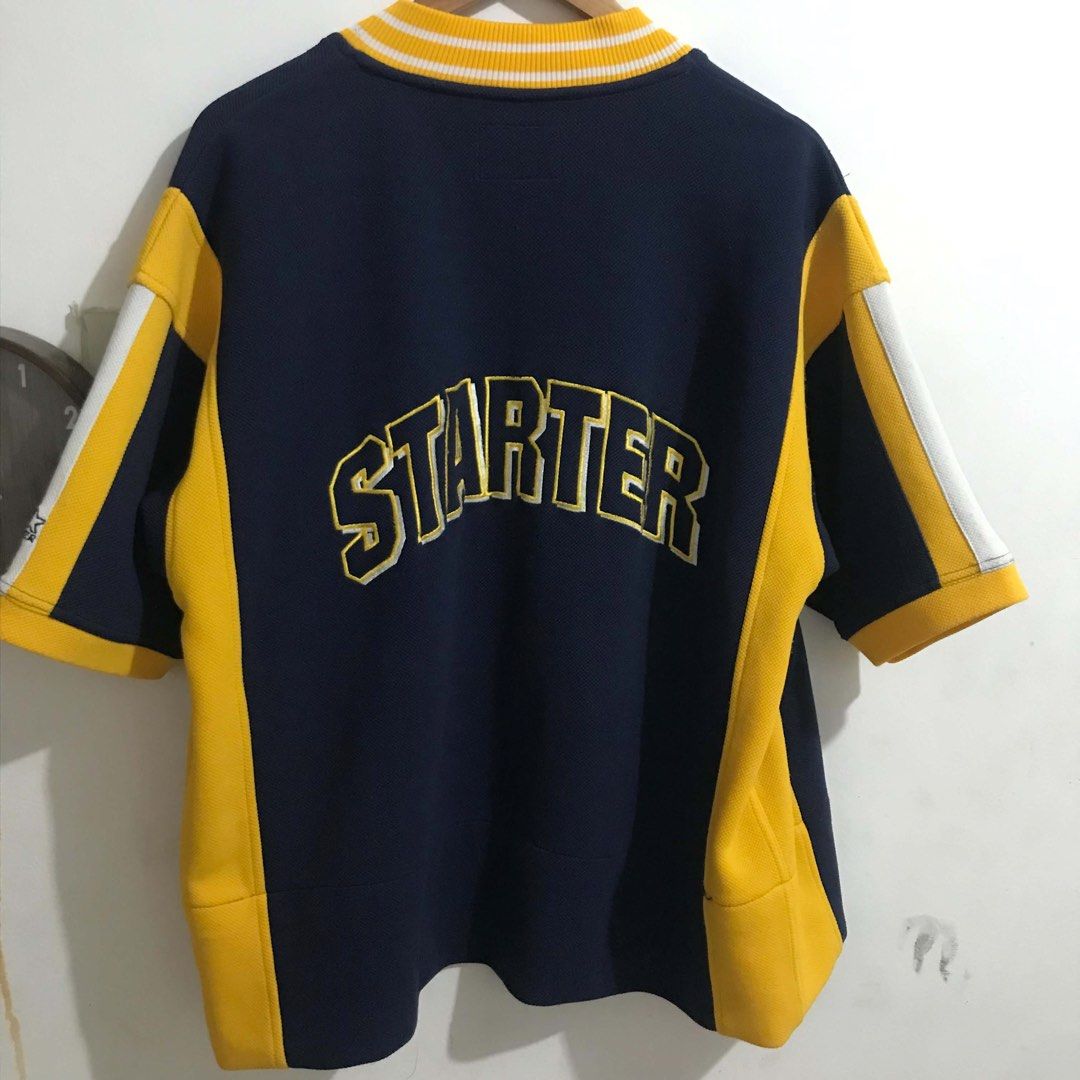 90’s STARTER Baseball Jersey Warmer/Jacket from 🇨🇦 (black label) (Category: Coats, Jackets and Outerwear) located in Norzagaray. Submitted by belleviecollections.6 (Listing ID 1459283810, Image 3). Description: Price is still negotiable 😊 1990’s Vintage Starter Black Label Snap Button Up Jersey/Warmer/Jacket MLB NBA Original from 🇨🇦 Maganda pang porma. Mas maganda lalo sa personal. Naingatan po ng husto. Nag-iisa lang po yan :) first come fi