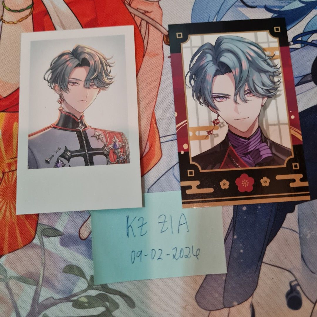 FREODORE PHOTOCARD SET - CHEKI - BY THE BEAT (Category: Raw Singles) located in Puerto Princesa. Submitted by ziabns (Listing ID 1459189761, Image 1). Description: WTS LFB PH | FREODORE NIJISANJI BY THE BEAT ₱400 - includes: Welcome Photocard & 1 Anniversary Cheki - photocards will be sent with original foil packaging - Selling as Set only MOP: Item + LSF (100% PAYO GCash) MOD: LBC / J&T (from Puerto Princesa City, Palawan) ❎ sensitive ❎ no rush 