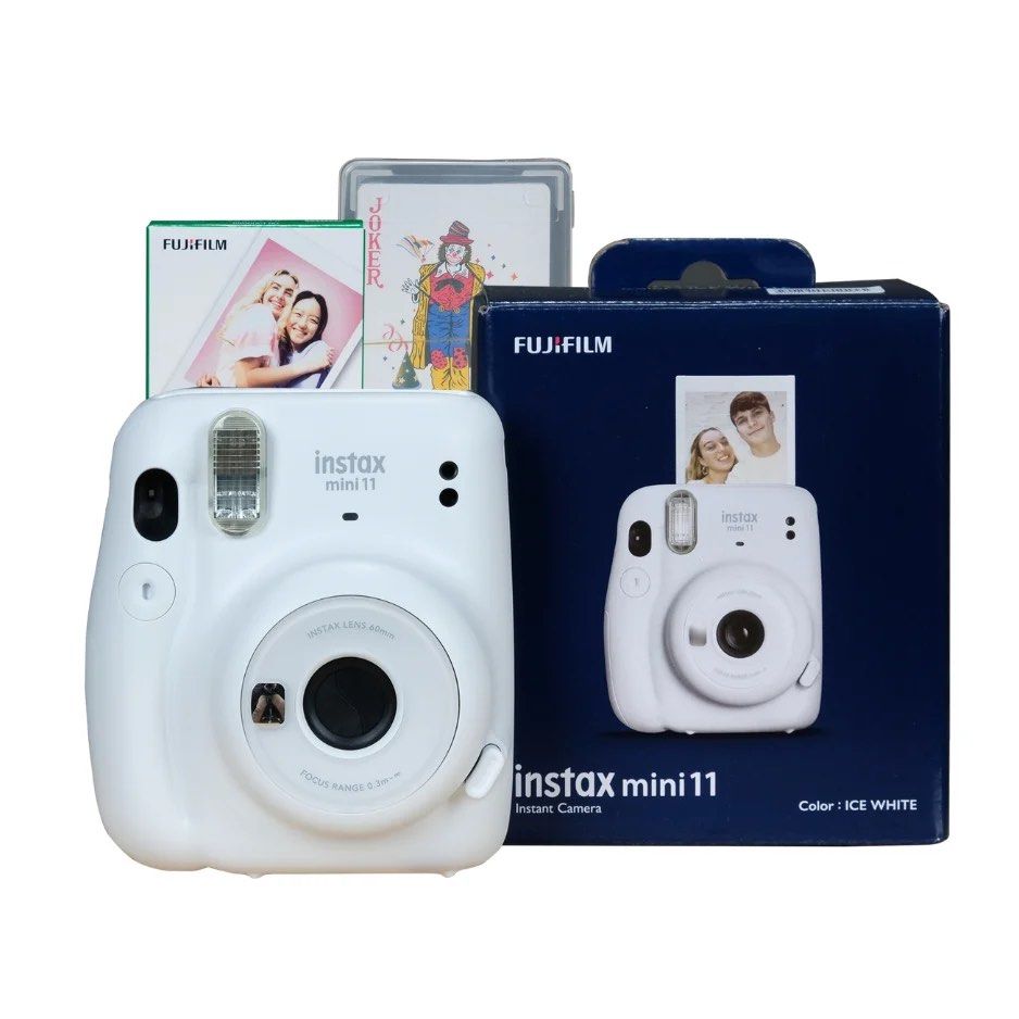 Fujifilm Instax Mini 11 Ice White Instant Camera (Category: Cameras) located in Dinalupihan. Submitted by nicolmallari16 (Listing ID 1459233469, Image 2). Description: - Instax Mini 11 Instant Camera - Color: Ice White - Includes original box and accessories - Great for capturing memories instantly - Easy to use, perfect for parties and everyday moments - Develops photos right away - Includes box, accessories, batts - Good as new!.