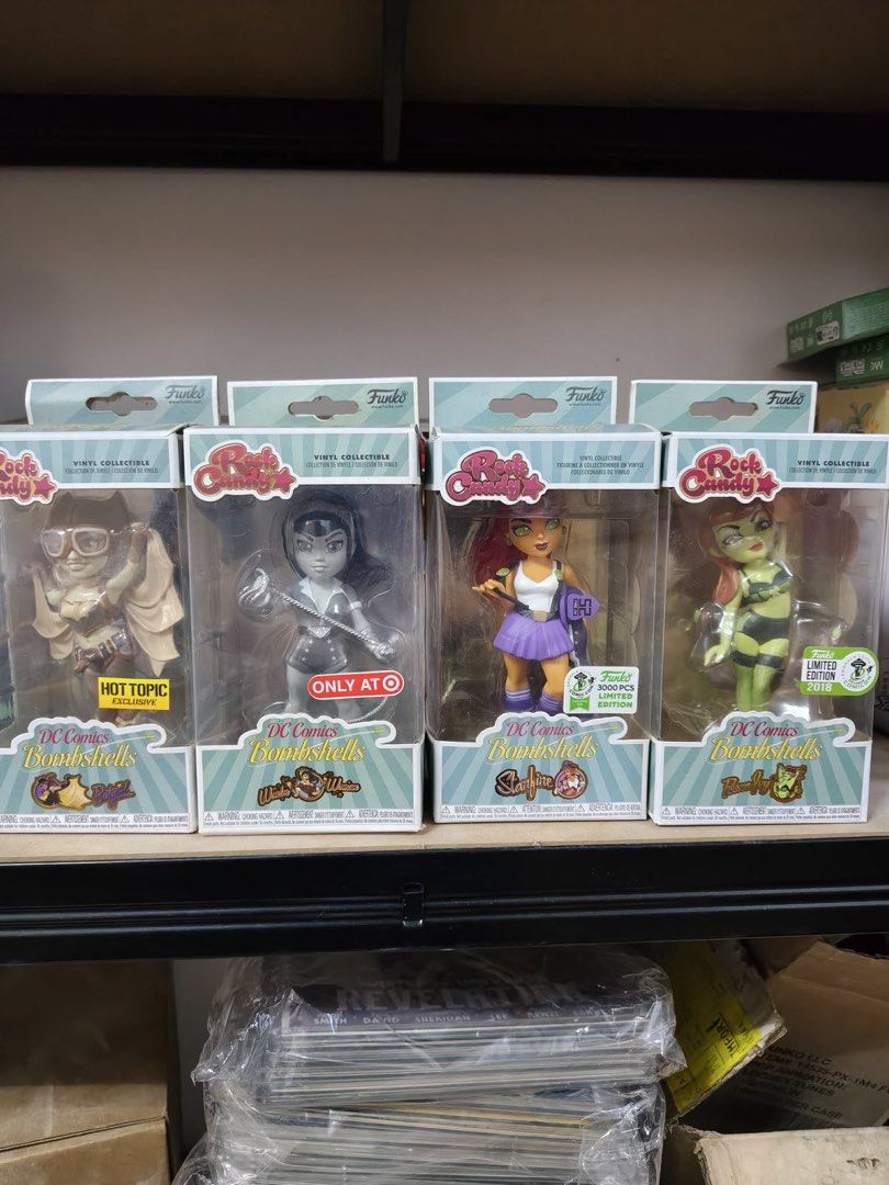 Funko Pop Vinyl Collectibles - Marvel & DC Bombshells (Category: Designer & Blind Box Toys) located in San Pedro. Submitted by oopsiboughtanotherpop-oibap (Listing ID 1459198321, Image 2). Description: - Funko Pop Vinyl Collectibles for sale. - Includes Marvel characters like Hela. - Features Disney's Alice. - DC Bombshells figures available: Batgirl, Supergirl, Harley Quinn, Poison Ivy, and more. - All items are in their original, unopened boxes