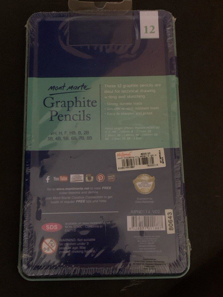 Graphite pencils Mont Marte (Category: Stationery & School Supplies) located in Paranaque City. Submitted by betsymarquez (Listing ID 1459135945, Image 2). Description: .