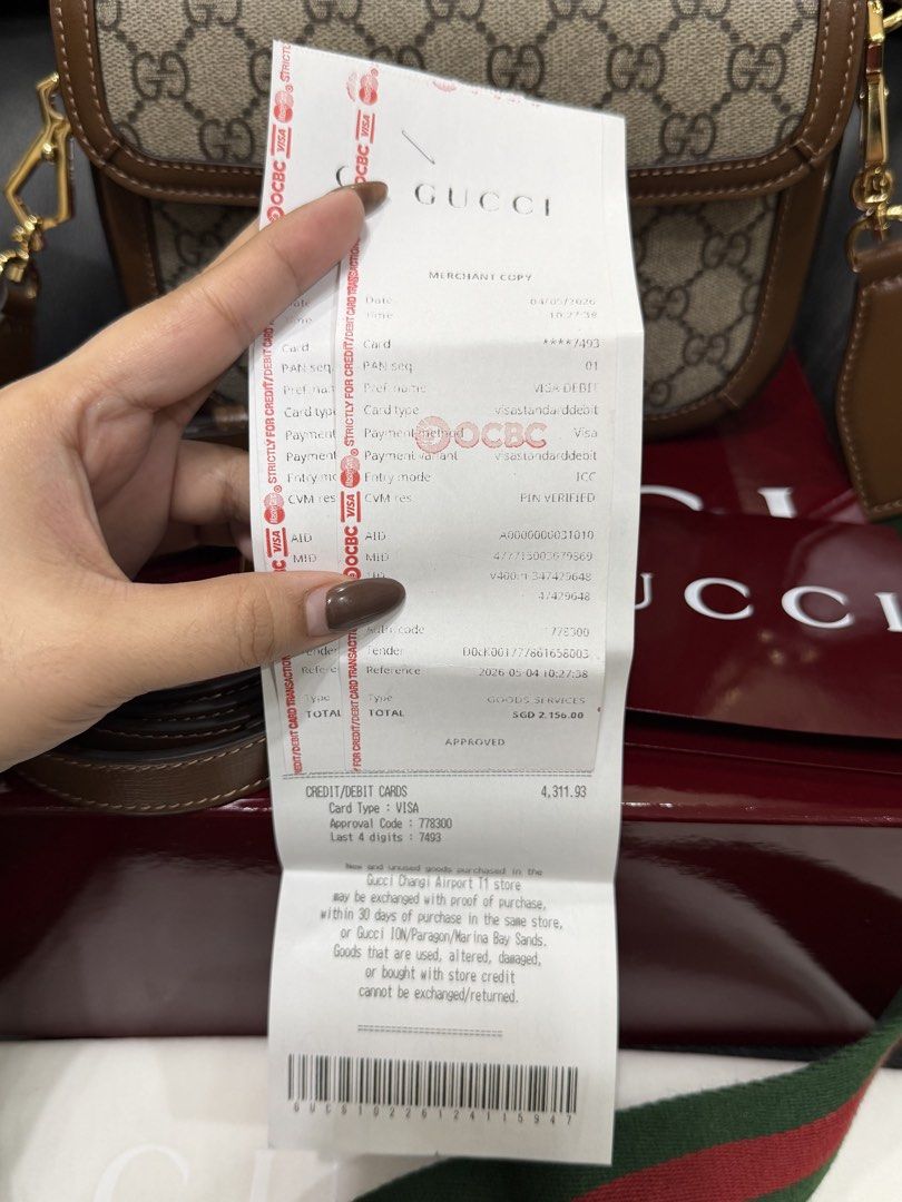 Gucci Horsebit (Category: Luxury Bags & Wallets) located in Manila. Submitted by bagsoverload (Listing ID 1459242550, Image 3). Description: Bought for 205k last april 2026 Good as new Complete inclusion.