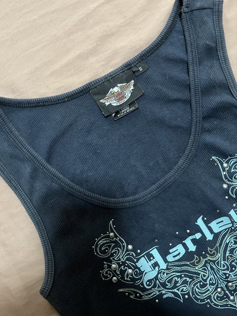 Harley Davidson Deep Blue Tank Top Authentic (Category: Others Tops) located in Mabalacat. Submitted by xxoxoinalove (Listing ID 1459153000, Image 3). Description: once lang nasuot shipping: jnt .