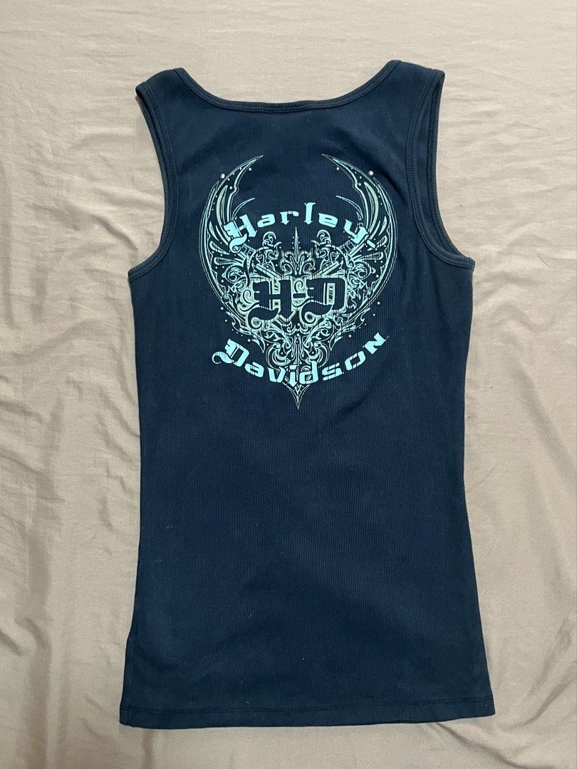 Harley Davidson Deep Blue Tank Top Authentic (Category: Others Tops) located in Mabalacat. Submitted by xxoxoinalove (Listing ID 1459153000, Image 2). Description: once lang nasuot shipping: jnt .