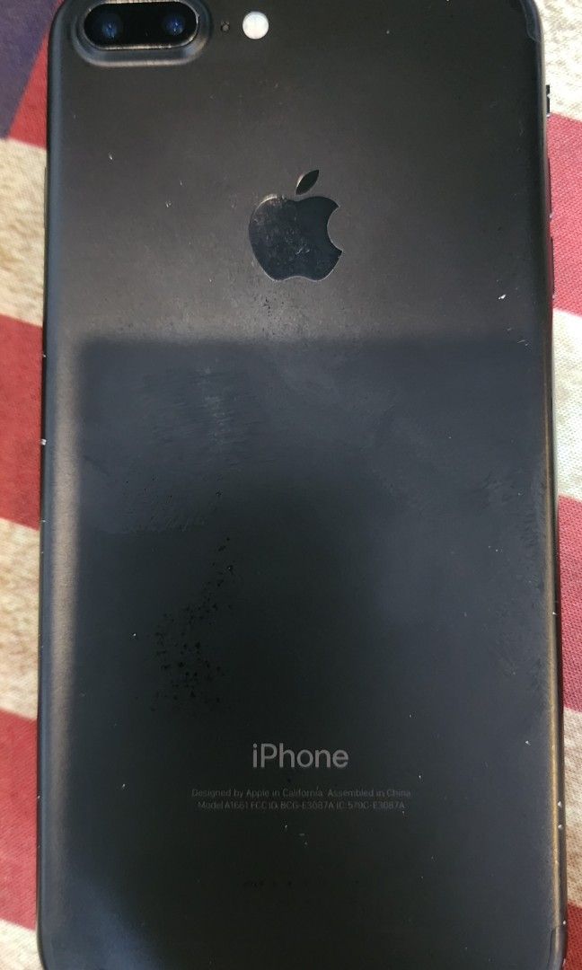 RUSH❗️iphone7+❗️2K only●last price● (Category: iPhone 7 Series) located in General Trias. Submitted by hanstel (Listing ID 1459149504, Image 2). Description: ●Meet-up only. No shipping.● -Waltermart Gen Trias cavite- iPhone 7 Plus 128GB (Black) - Great condition, pristine screen with no scratches. it works fine for texting and LTE,● but no phone calls ● microphone works in voice memos,video records. speaker ok.