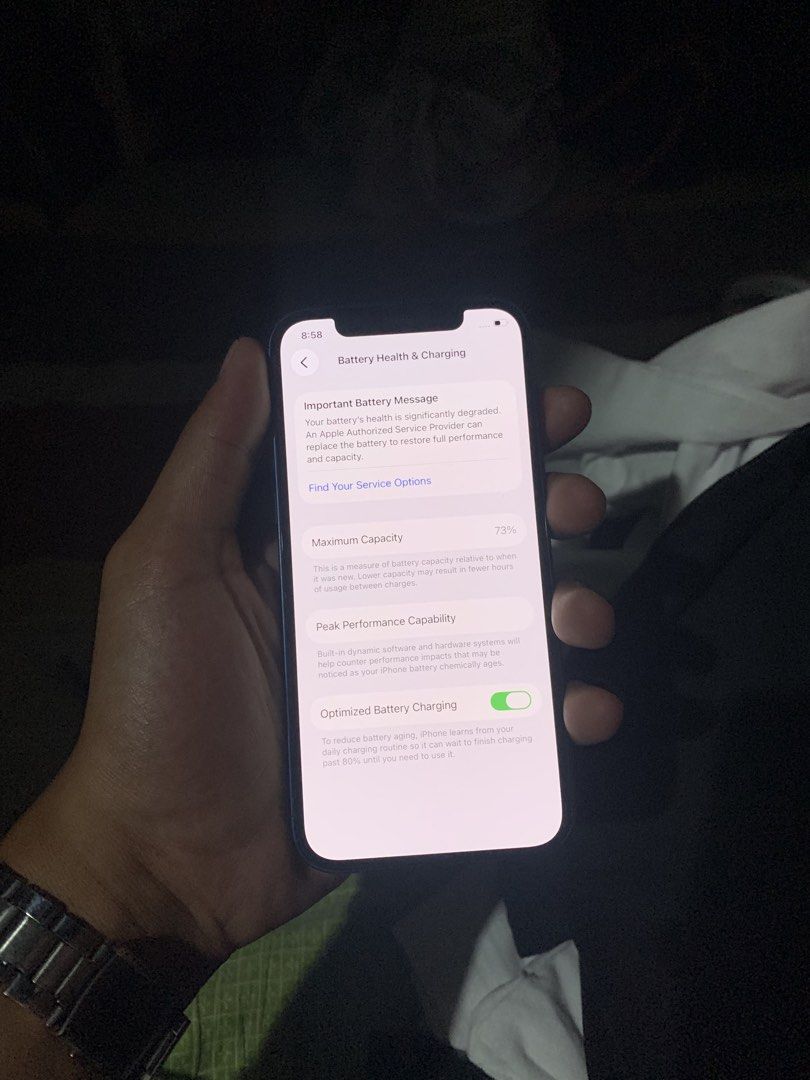 Iphone 12 (Category: iPhone 12 Series) located in Calamba. Submitted by thriftsmack69 (Listing ID 1459105270, Image 2). Description: For sale or swap Iphone 12 128 gb 73 batt health No issue Excellent condition 14,000 negotiable.