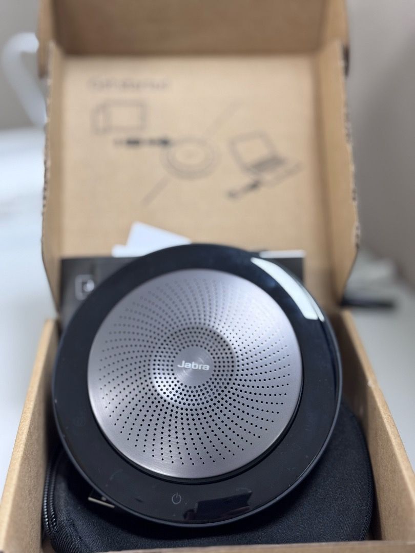 Jabra Speak 710 MS USB/BT & Link370 Speakerphone (Category: Soundbars, Speakers & Amplifiers) located in Caloocan City. Submitted by acechaluce2026 (Listing ID 1459135907, Image 2). Description: - Jabra Speak 710 MS speakerphone - Works with USB and Bluetooth - Includes Link370 USB adapter - Comes with protective carrying case - Engineered for professional portable sound - Plug and play design - Ideal for meetings on the go 2 pcs available - 7.5k