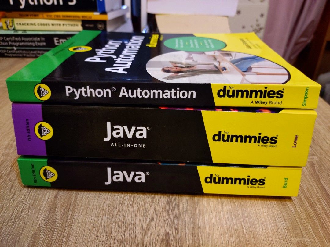 共三本 Java & Python Automation for Dummies （分類：教科書）位於 Hong Kong。 由 happyshark.surfer 提交（商品編號 1459147885，圖片 2）。簡介： $200是三本既價錢，如只買其中一至兩本就原價四折。 寶琳至上環沿線交收，不定期會經荔枝角。坑口或星期六下午上環交收優先，時間互就 ：） 我有其他相關物品出售，如多買可小議！ 可順豐到付。。