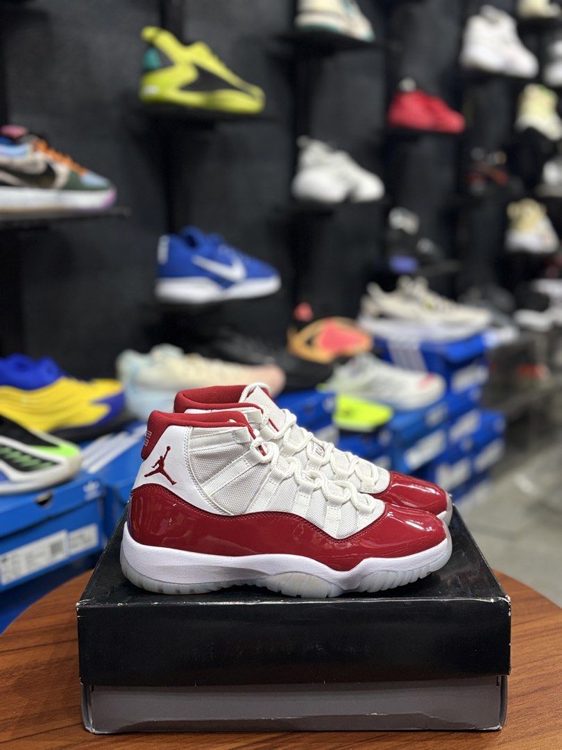 Jordan 11 Cherry Red (Category: Sneakers) located in Cavite. Submitted by jairo13 (Listing ID 1459245464, Image 1). Description: Jordan 11 Cherry 8.5us | Brandnew ₱10,995.00 Ig&Fb: ShoesoleCavite 📍Silang,Cavite 🚚Jrs / Lbc / Lalamove 💵Gcash / Gotyme / Bdo Store waze: ShoesoleCavite Store Open Hours: 12PM to 7Pm We also accept card payments. Thankyou We buy steal pairs 24/7. Dm us for appraisal.