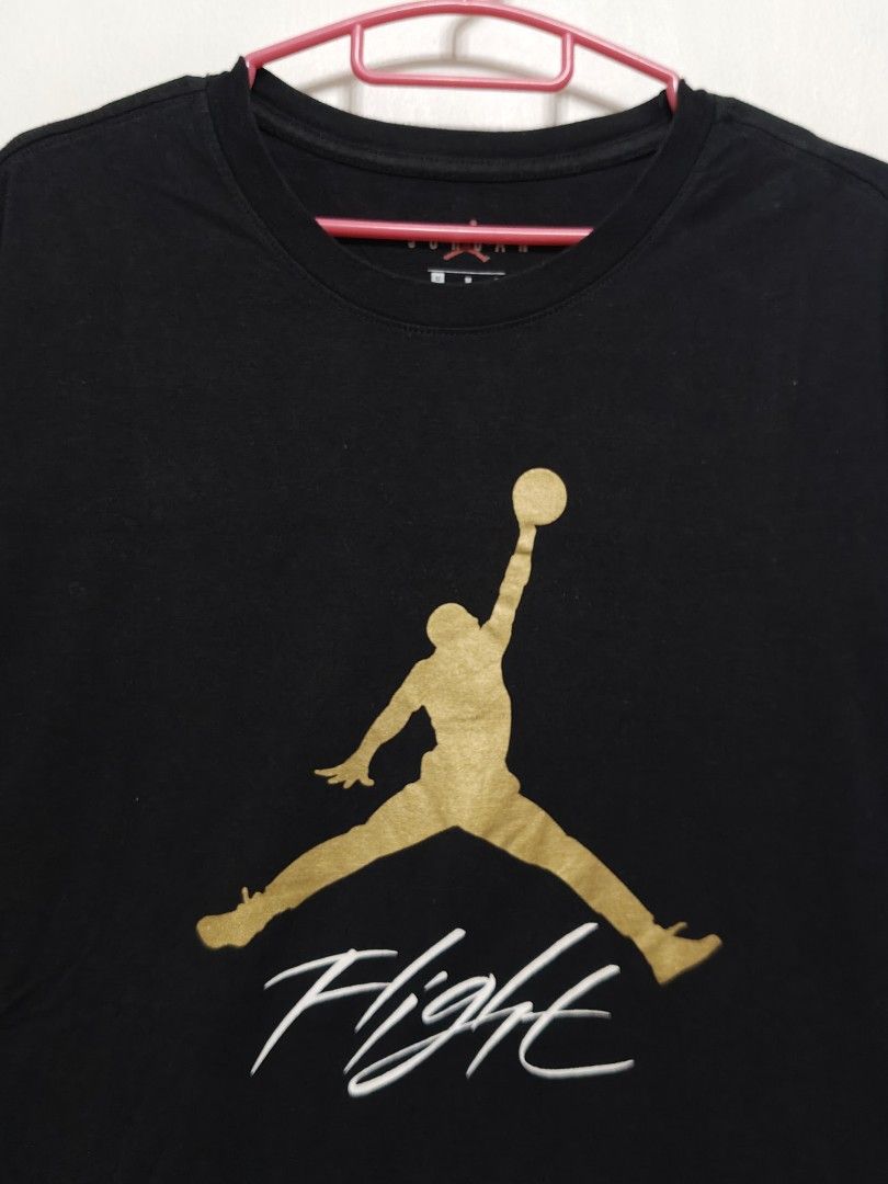 Jordan Gold Jumpman Shirt (Category: Tshirts & Polo Shirts ) located in Makati City. Submitted by mugen.archive (Listing ID 1459145829, Image 2). Description: Authentic size Medium 9.5/10 Color rate No issue.