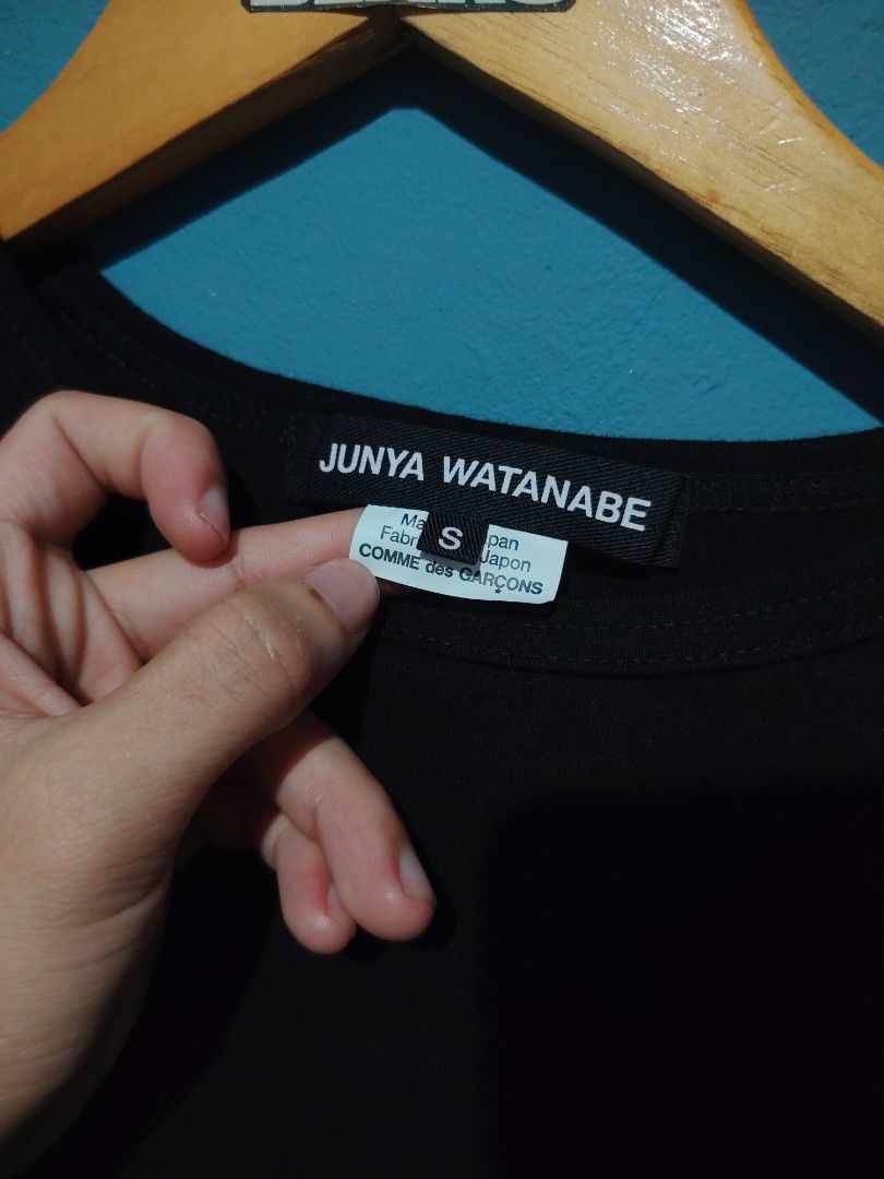 Junya Watanabe Comme des Garçons Asymmetric (Category: Tshirts & Polo Shirts ) located in Cavite. Submitted by lookksph (Listing ID 1459166119, Image 2). Description: FOR SALE - Brand: Junya Watanabe Comme des Garçons - Color: Black - Design: Asymmetric with draped fabric - Material: Cotton and linen blend -Color rate 10/10 - Origin: Made in Japan - Size: S - Style: Unique, avant-garde piece MODE OF PAYMENT G CASH.