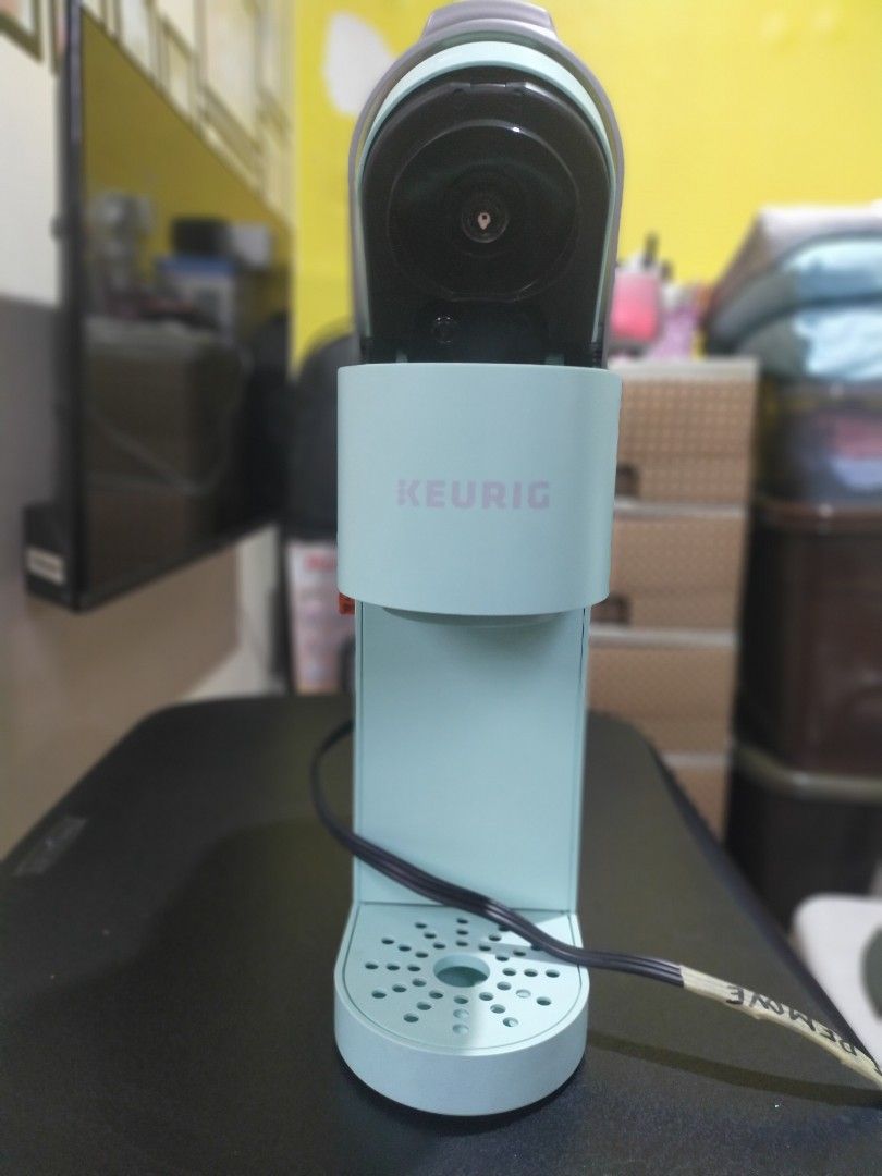KEURIG MINI K Coffee Maker (Category: Coffee & Tea Tableware) located in Quezon City. Submitted by leejong720610 (Listing ID 1459187527, Image 3). Description: slightly used one served coffee uses110 transformer in very good condition mint green color from Canada.
