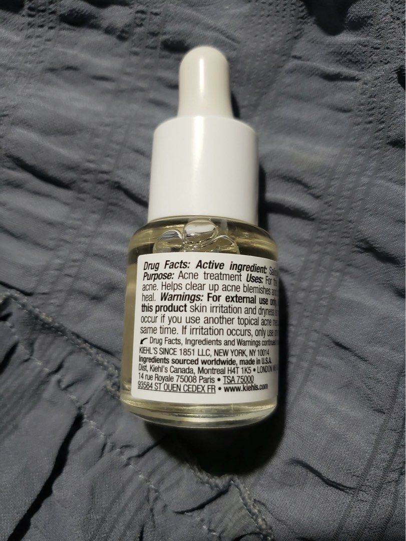 KIEHLS Truly Targeted Acne Clearing Solution 15ml From🇺🇸 (Category: Face Care) located in Calapan. Submitted by shakalak2 (Listing ID 1459233744, Image 3). Description: LazvMall price 3200 From 🇺🇸 No box.