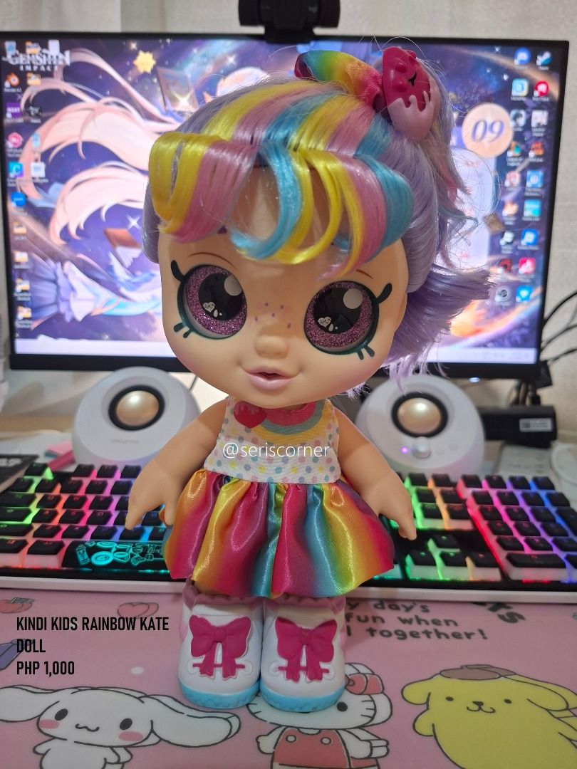 KINDI KIDS DOLL - RAINBOW KATE (Category: Designer & Blind Box Toys) located in Las Pinas. Submitted by seriscorner (Listing ID 1459237703, Image 1). Description: KINDI KIDS DOLL - RAINBOW KATE PHP 1,000 Courier: SPX Xpress (sf c/o buyer) We accept payments via BDO, Maribank, GoTyme, and GCash..